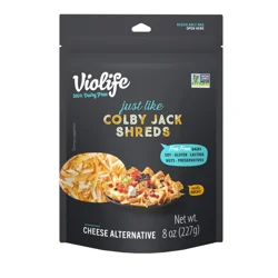 Violife Just Like Colby Jack Shreds, Dairy-Free Vegan 8 oz Bag