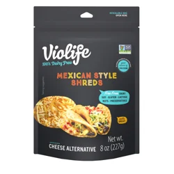 Violife Just like Mexican Style Shreds Shredded Cheese, Dairy-Free Vegan 8 oz Pack