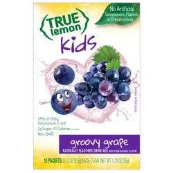 True Lemon Kids Groovy Grape Drink Mix 10 - 0.12 oz Packets