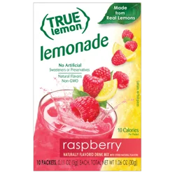 True Lemon Raspberry Lemonade Drink Mix 10 - 0.11 oz Packets