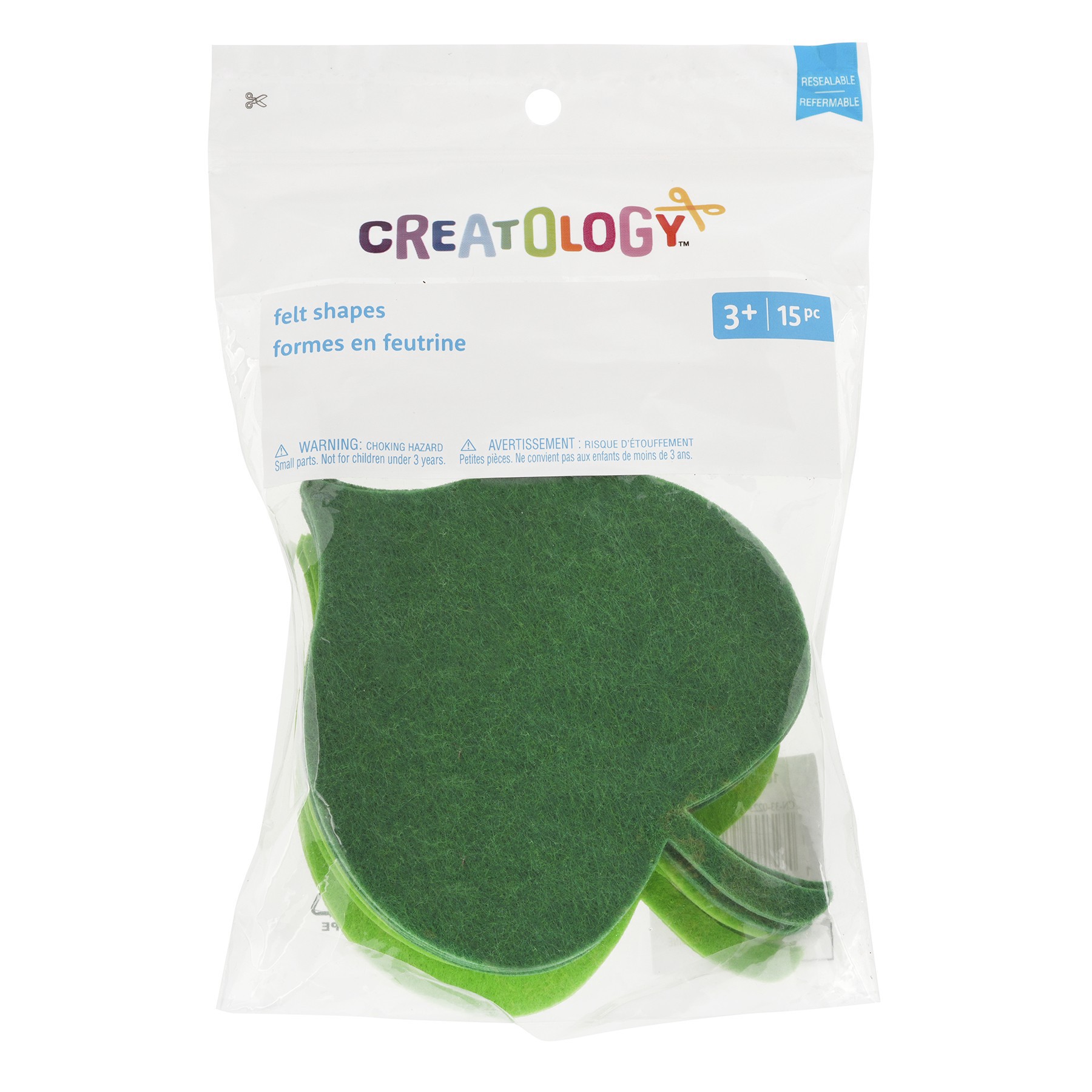 slide 2 of 2, Green Leaf Felt Shapes, 15ct. By Creatology, 15 ct