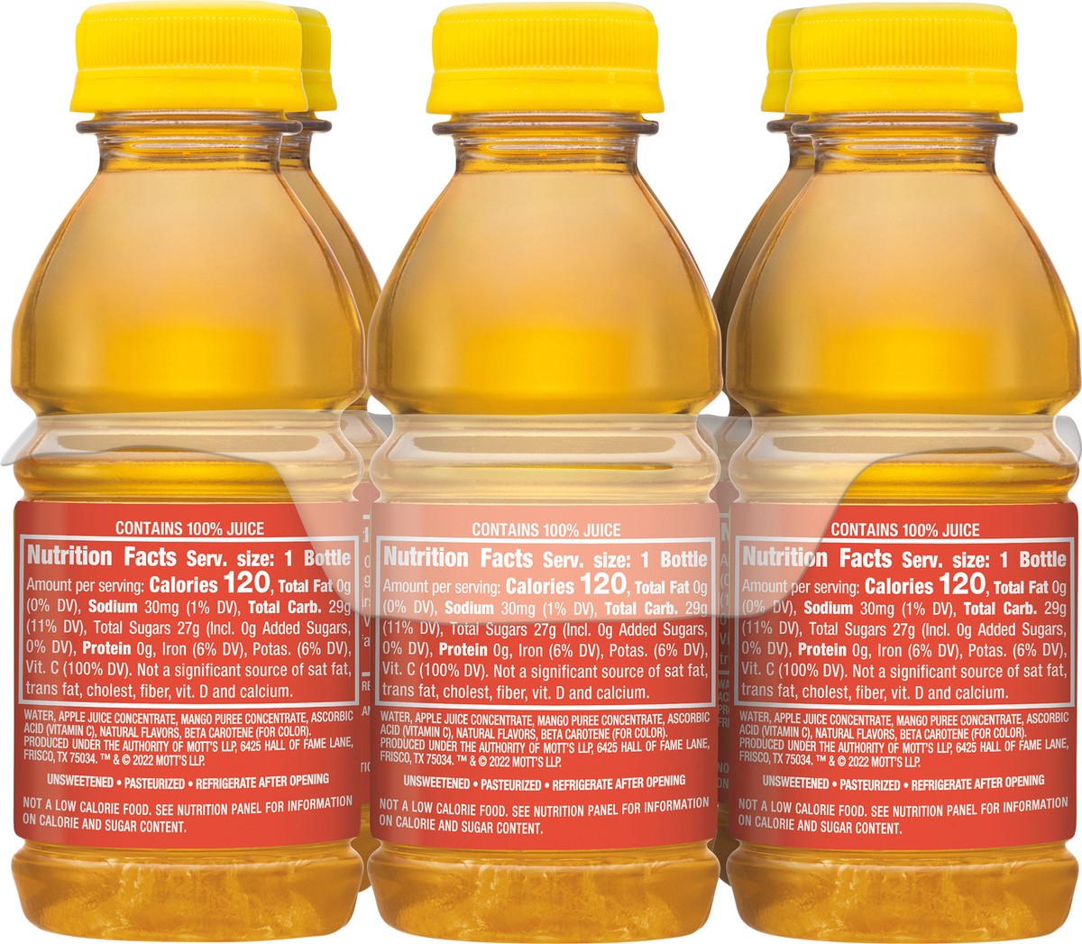slide 6 of 7, Mott's 100% Apple Mango Juice- 6 ct, 6 ct