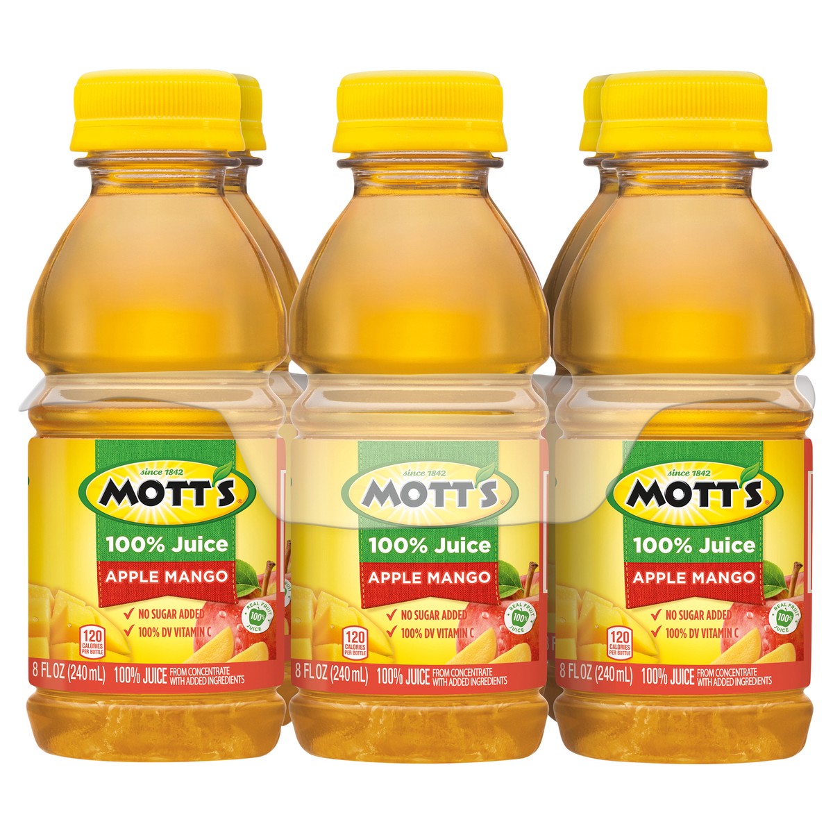 slide 1 of 7, Mott's 100% Apple Mango Juice- 6 ct, 6 ct