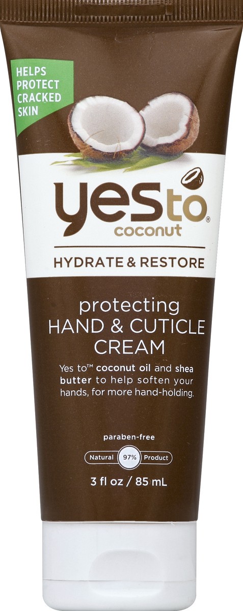 slide 2 of 2, Yes to Coconut Protecting Hand And Cuticle Cream, 3 Oz, 3 oz