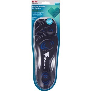 slide 1 of 1, CVS Health Men's Plantar Fascia Orthotics, 2 ct