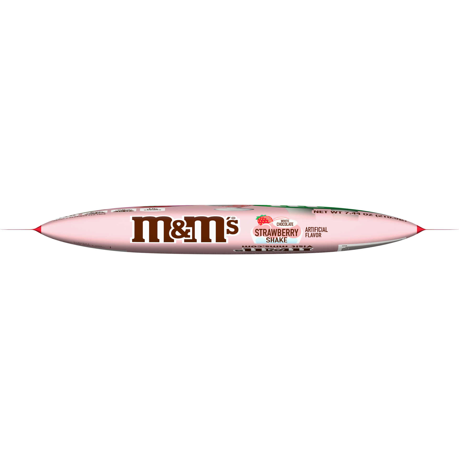 slide 5 of 5, M&M's White Chocolate Strawberry Shake Valentines Day Candy, 7.44 oz Bag, 7.44 oz