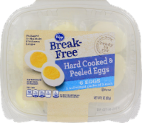 slide 1 of 1, Kroger Break-Free Hard Boiled Eggs, 6 ct