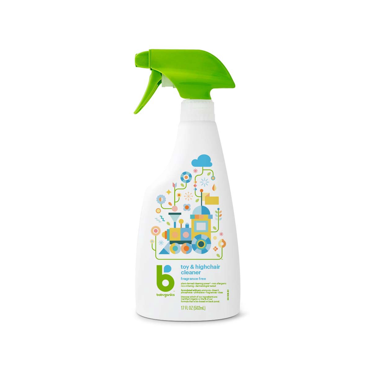 slide 5 of 10, Babyganics Cleaner Upper Toy & Highchair, 17 oz