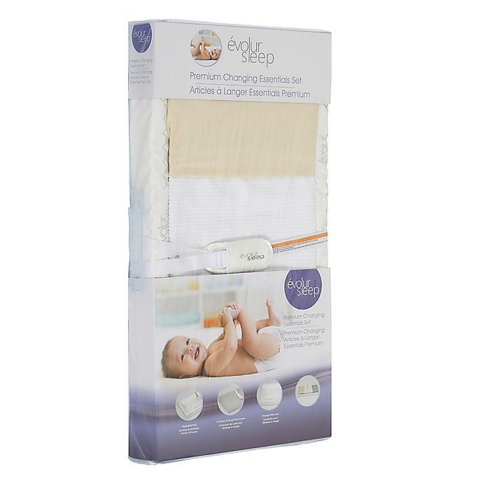 slide 4 of 9, Evolur 3-Sided Contour Changing Pad Gift Set - White, 1 ct