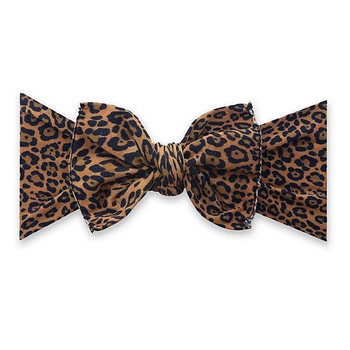 slide 1 of 1, Baby Bling Printed Knot Headband - Leopard Print, 1 ct