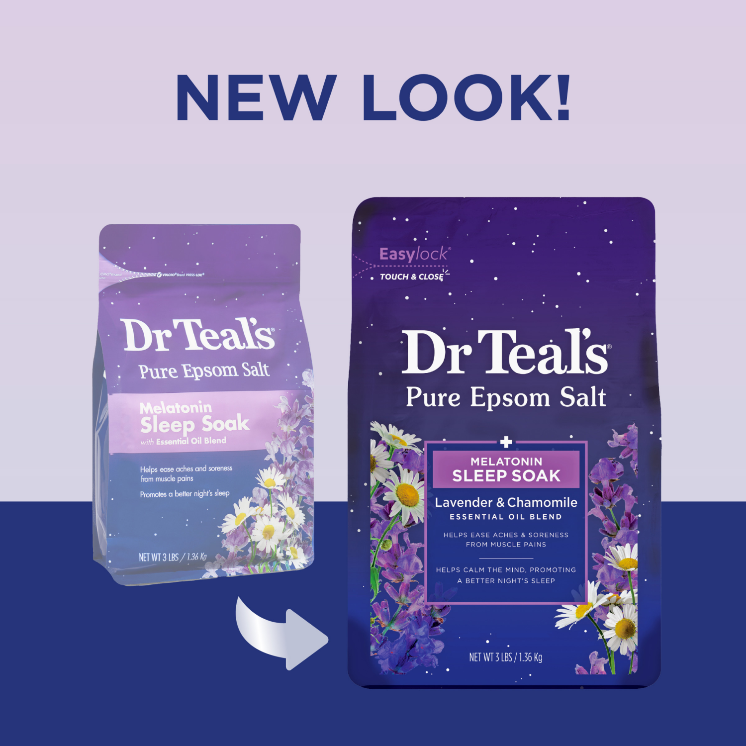 slide 5 of 6, Dr. Teal's Sleep Soak Pure Epsom Salt 3 lb, 3 lb