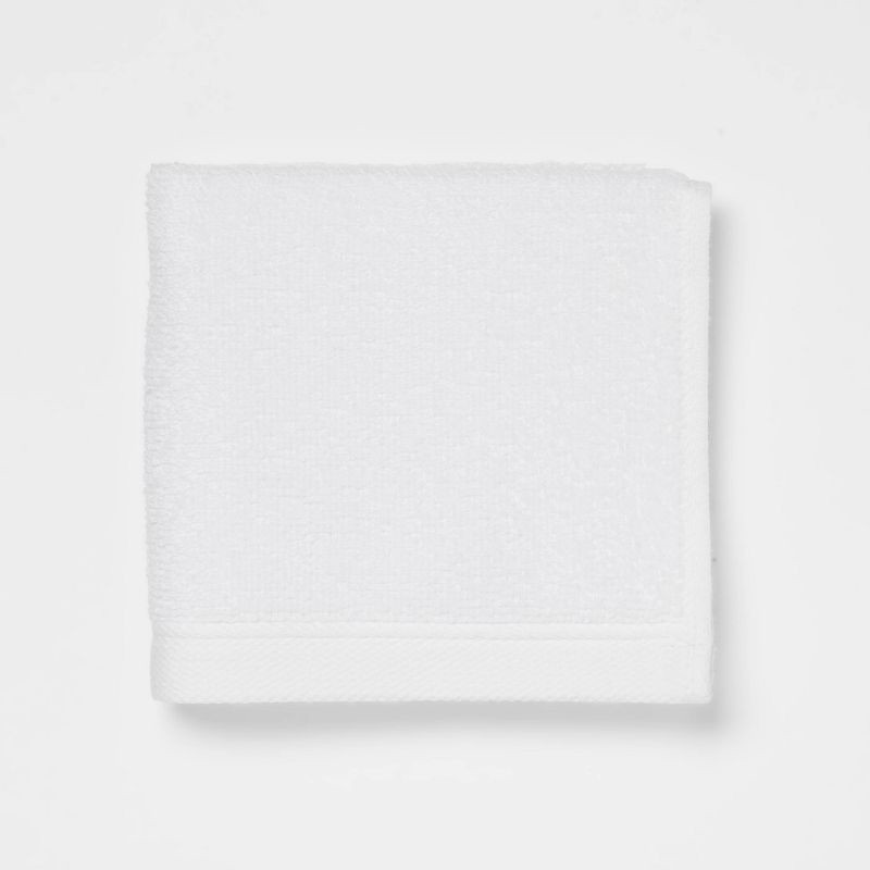 slide 3 of 4, 8pk Antimicrobial Washcloth Set White - Room Essentials™, 8 ct