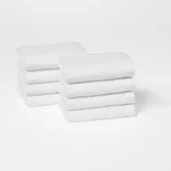 8pk Antimicrobial Washcloth Set White - Room Essentials™