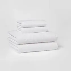 4pc Antimicrobial Assorted Bath and Hand Towel Set White - Room Essentials™