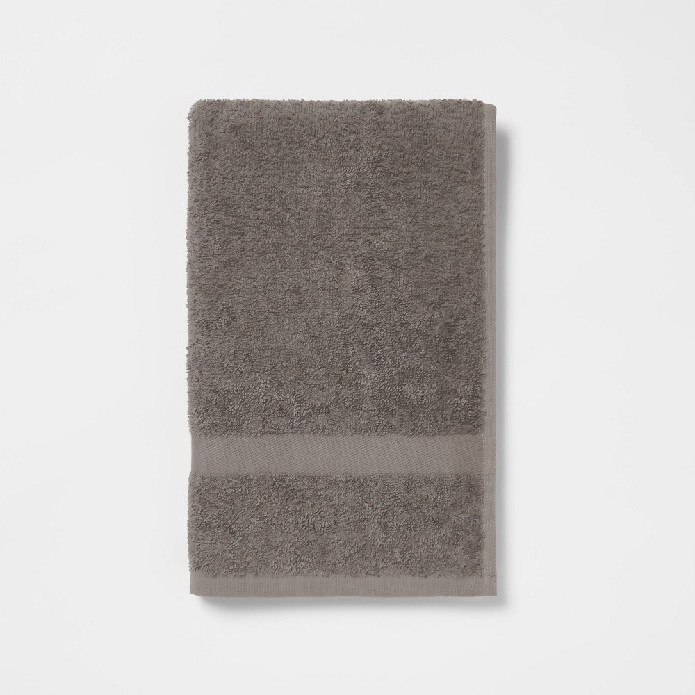slide 3 of 4, 2pk Hand Towel Set Dark Gray - Room Essentials, 2 ct