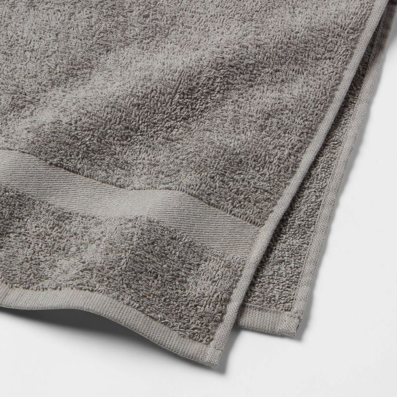 slide 4 of 4, 2pk Hand Towel Set Dark Gray - Room Essentials™: Cotton-Polyester Blend, Lightweight, OEKO-TEX Certified, 2 ct