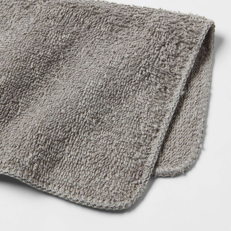 Room Essentials - Bath Washcloths - 6 Pack - Dark Gray - NEW