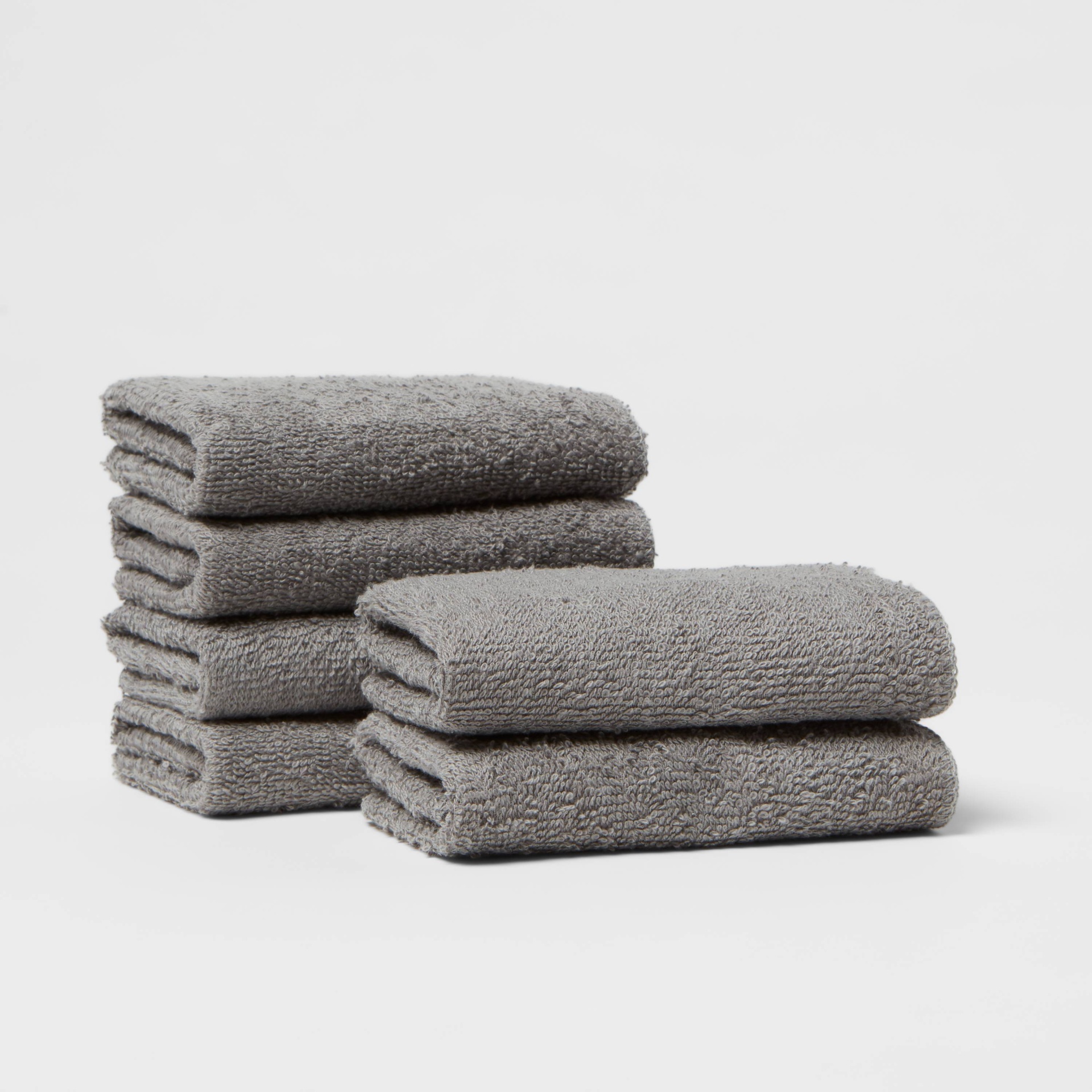 6pk Washcloth Set Dark Gray Room Essentials 6 ct Shipt