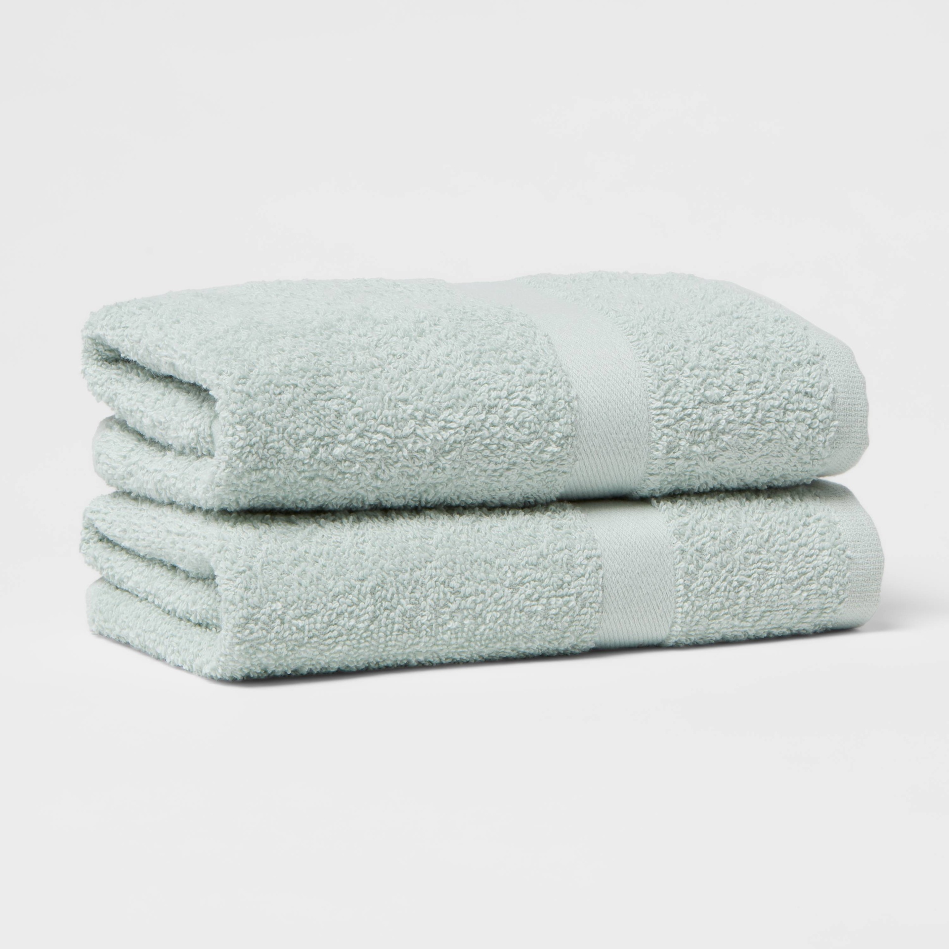 slide 1 of 4, 2pk Hand Towel Set Mint - Room Essentials, 2 ct
