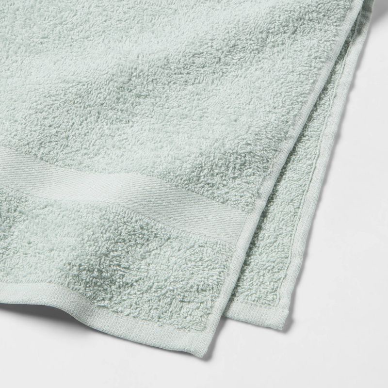 slide 3 of 4, Bath Towel Mint - Room Essentials™: Lightweight Cotton-Polyester Blend, Terry Construction, Machine Washable, 1 ct