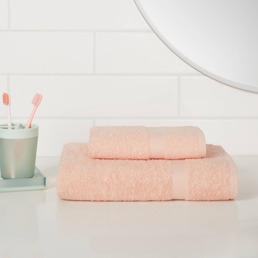 slide 2 of 7, Bath Towel Light Peach - Room Essentials, 1 ct