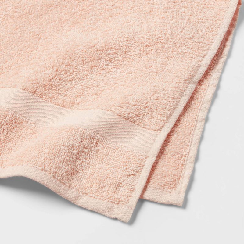 slide 3 of 4, Bath Towel Light Peach - Room Essentials™: Cotton Blend, Lightweight, Terry Construction, Machine Washable, 1 ct