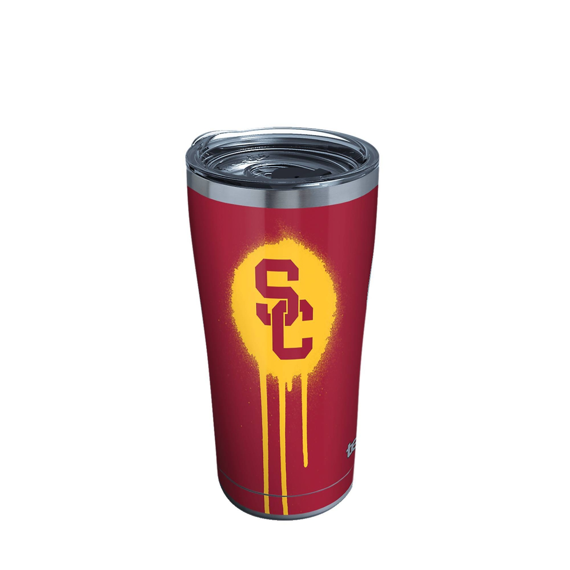 slide 1 of 3, NCAA USC Trojans Graffiti Stainless Steel Tumbler, 20 oz