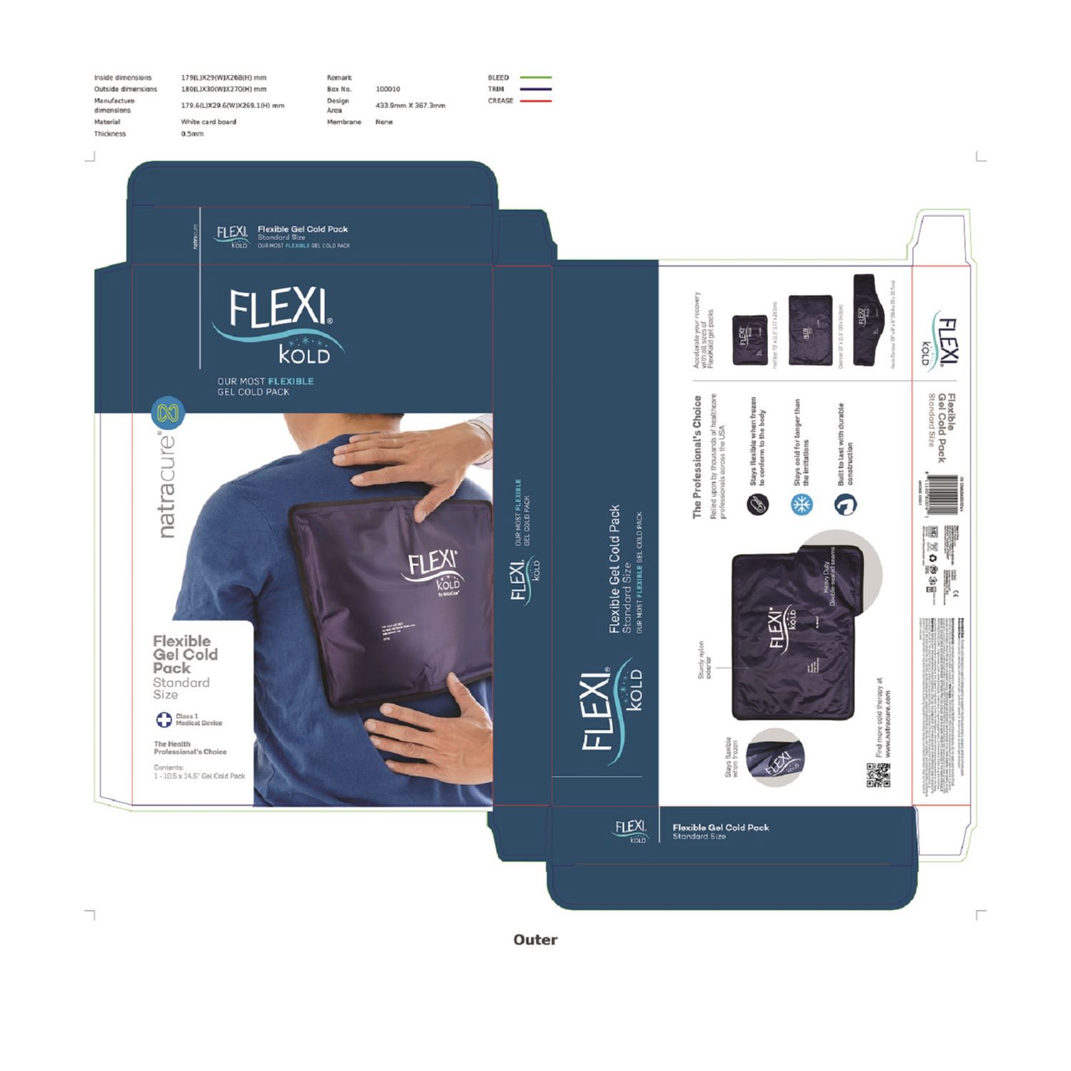 slide 5 of 5, NON BRAND Flexikold Reusable Gel Cold Pack, 1 Ct, 1 ct