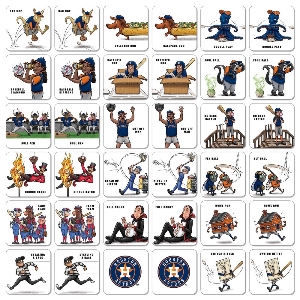 slide 2 of 5, MLB Houston Astros Memory Match Game, 1 ct