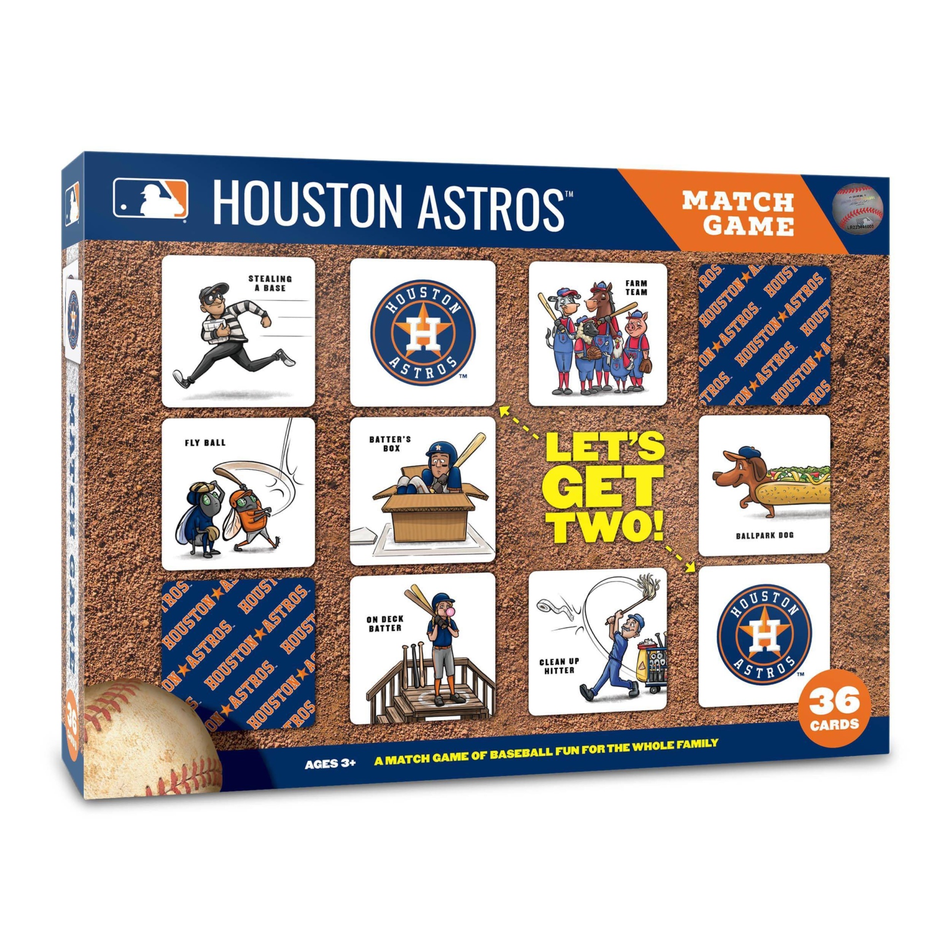 slide 1 of 5, MLB Houston Astros Memory Match Game, 1 ct