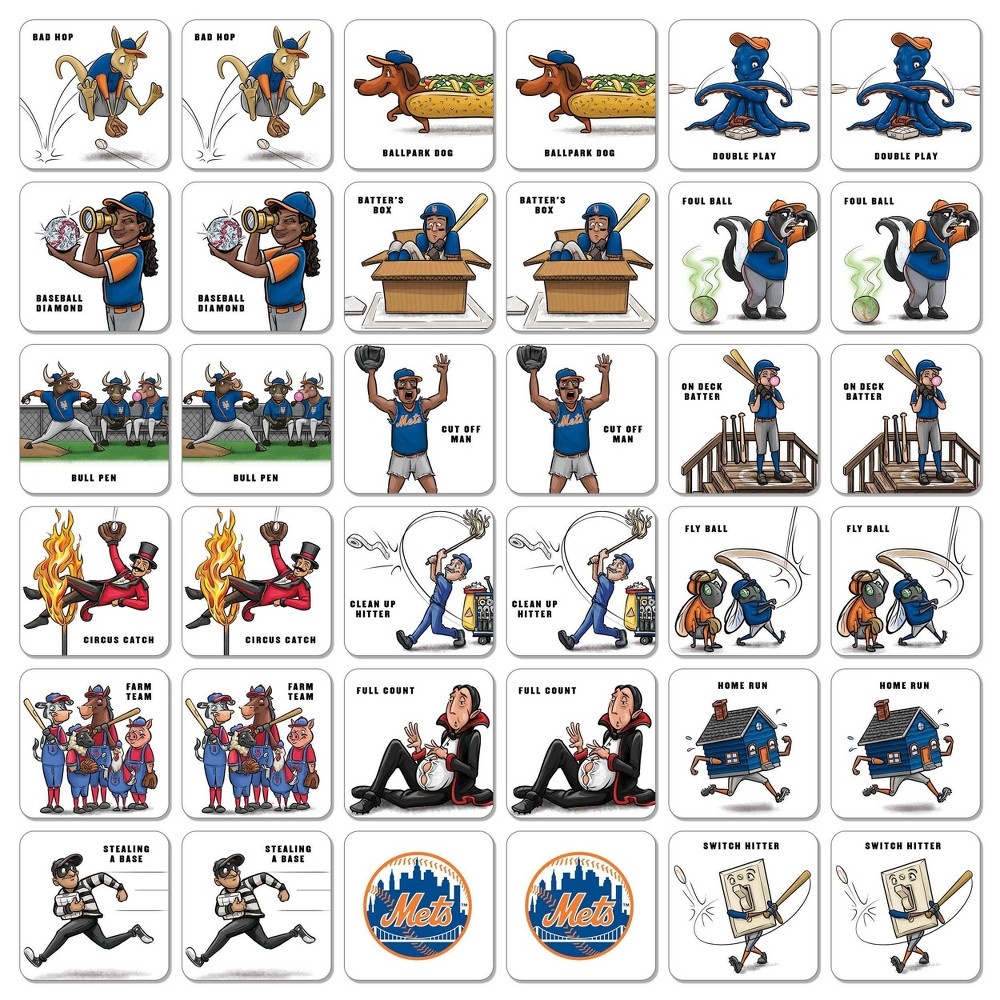 slide 2 of 5, MLB New York Mets Memory Match Game, 1 ct