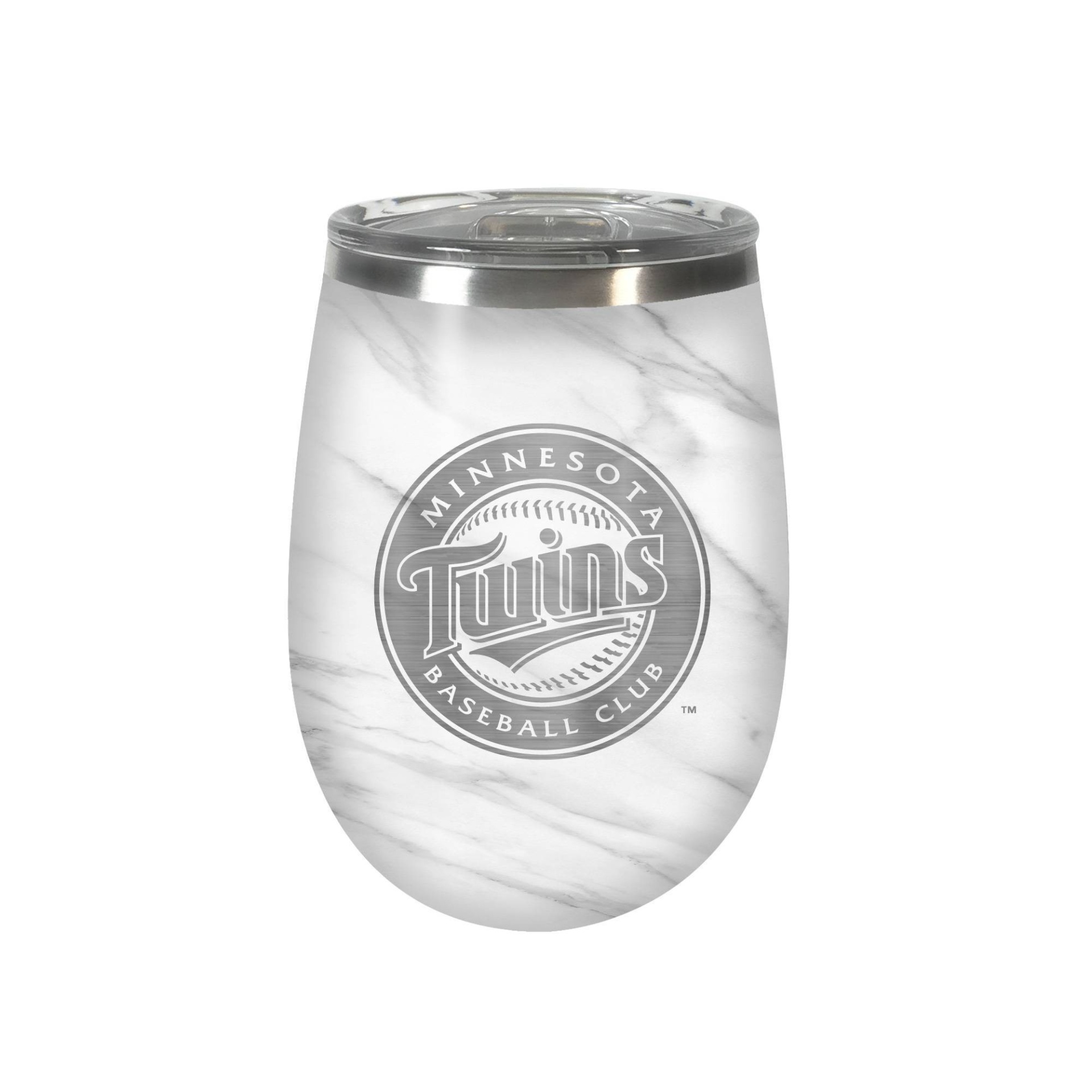 slide 1 of 1, MLB Minnesota Twins Marble Wine Tumbler, 10 oz