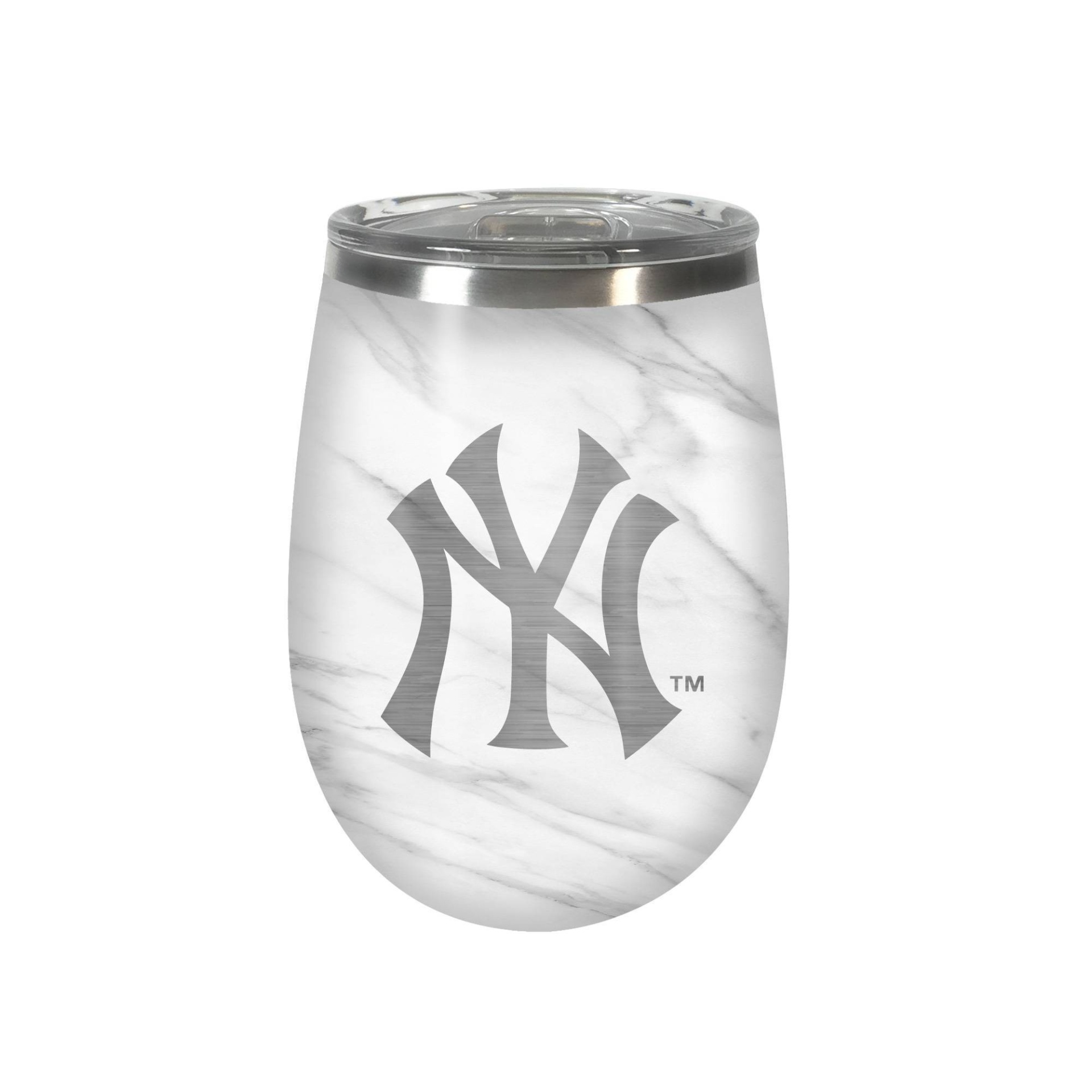 slide 1 of 1, MLB New York Yankees Marble Wine Tumbler, 10 oz