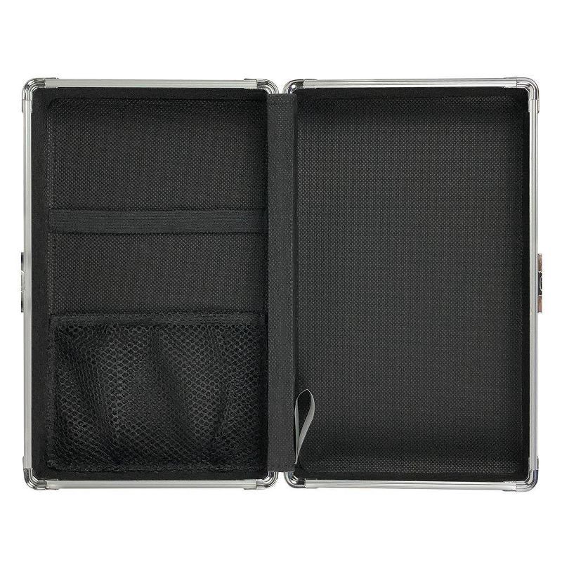 slide 2 of 2, Metal Pencil Box Sparkle Unicorn - Vaultz: Multicolor Metal Pencil Case for Girls with Clasp Closure, 8.5" x 5" x 2.5", 1 ct