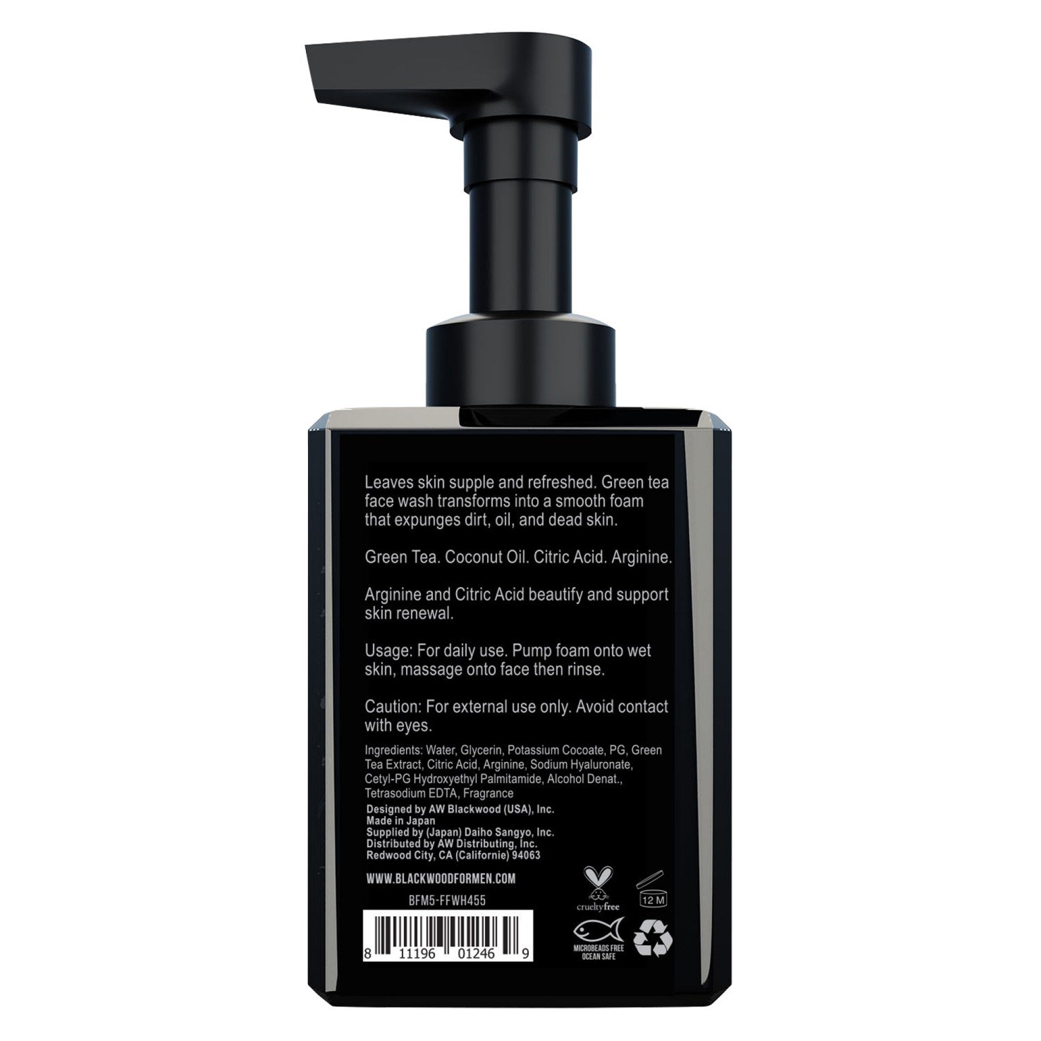 slide 2 of 2, Blackwood For Men BioNutrient Foaming Face Wash, 4.55 fl oz
