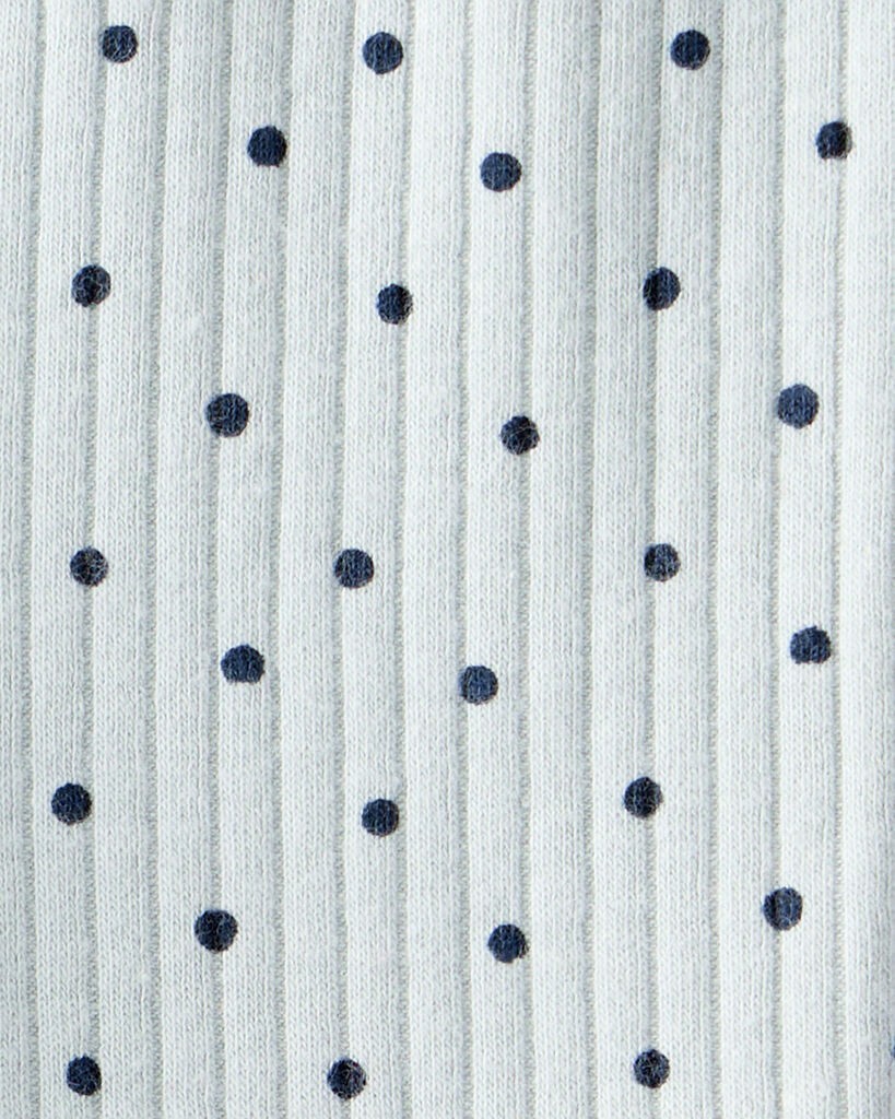 slide 3 of 3, Carter's Carters Baby Girl Polka Dot Print Cotton Pull-On Pants - Blue Blue 6M, 1 ct