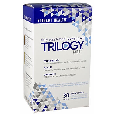 slide 1 of 1, Vibrant Health Trilogy Men Daily Power Packs, 30 ct