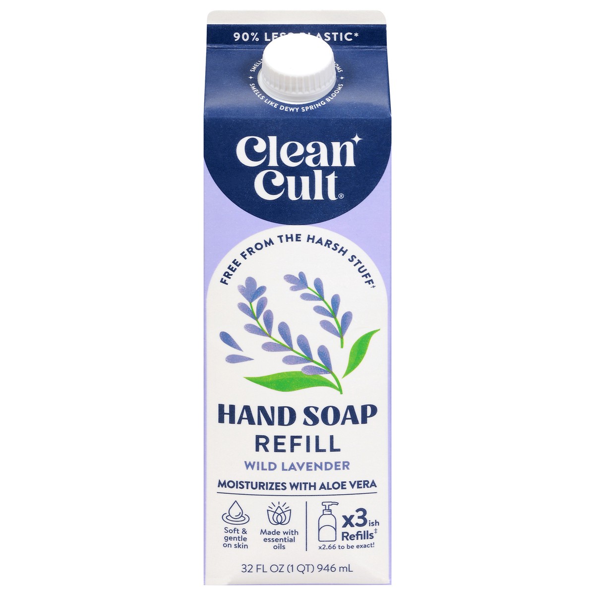 slide 1 of 9, Cleancult Eco Liquid Wild Lavender Hand Soap Refill - 32 fl oz, 32 fl oz