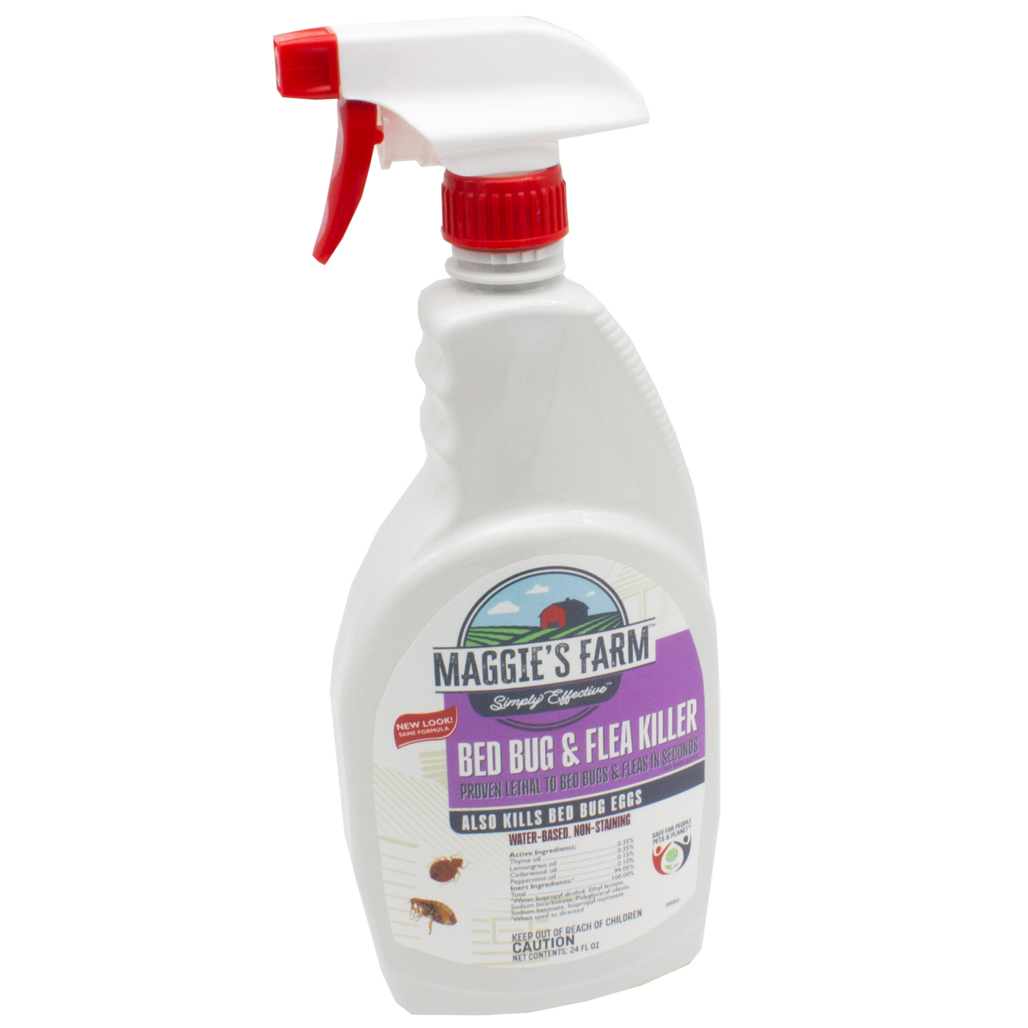 slide 5 of 5, MAGGIES FARM MAGGIE's FARM BED BUG & FLEA KILLER RTU 24OZ, 24 oz