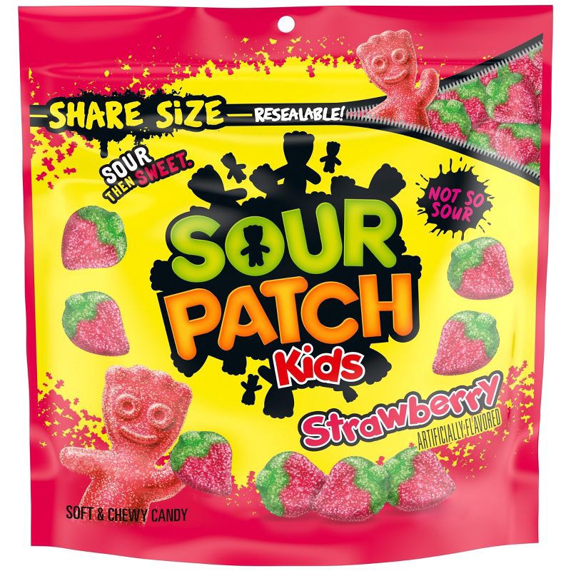 slide 1 of 11, Sour Patch Kids Strawberry Soft & Chewy Candy - 12oz, 12 oz