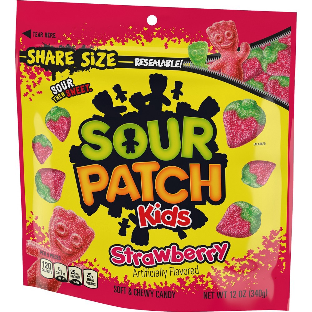 slide 5 of 10, Sour Patch Kids Strawberry Soft & Chewy Candy - 12oz, 12 oz