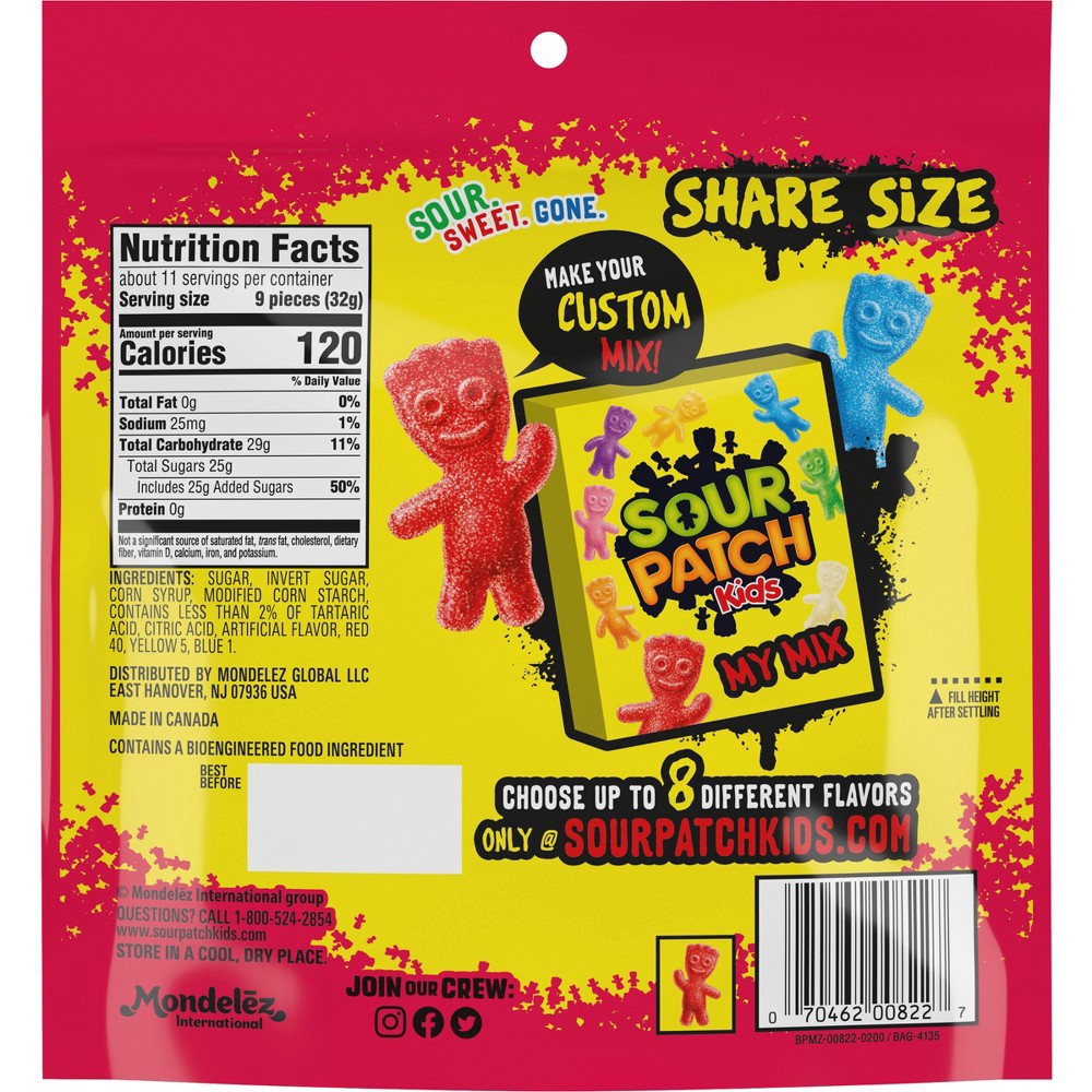 slide 6 of 10, Sour Patch Kids Strawberry Soft & Chewy Candy - 12oz, 12 oz