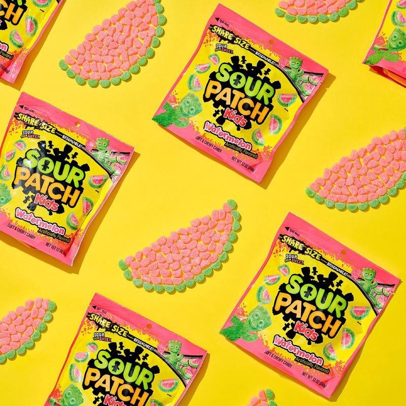 slide 3 of 13, SOUR PATCH KIDS Watermelon Soft & Chewy Candy - 12oz, 12 oz