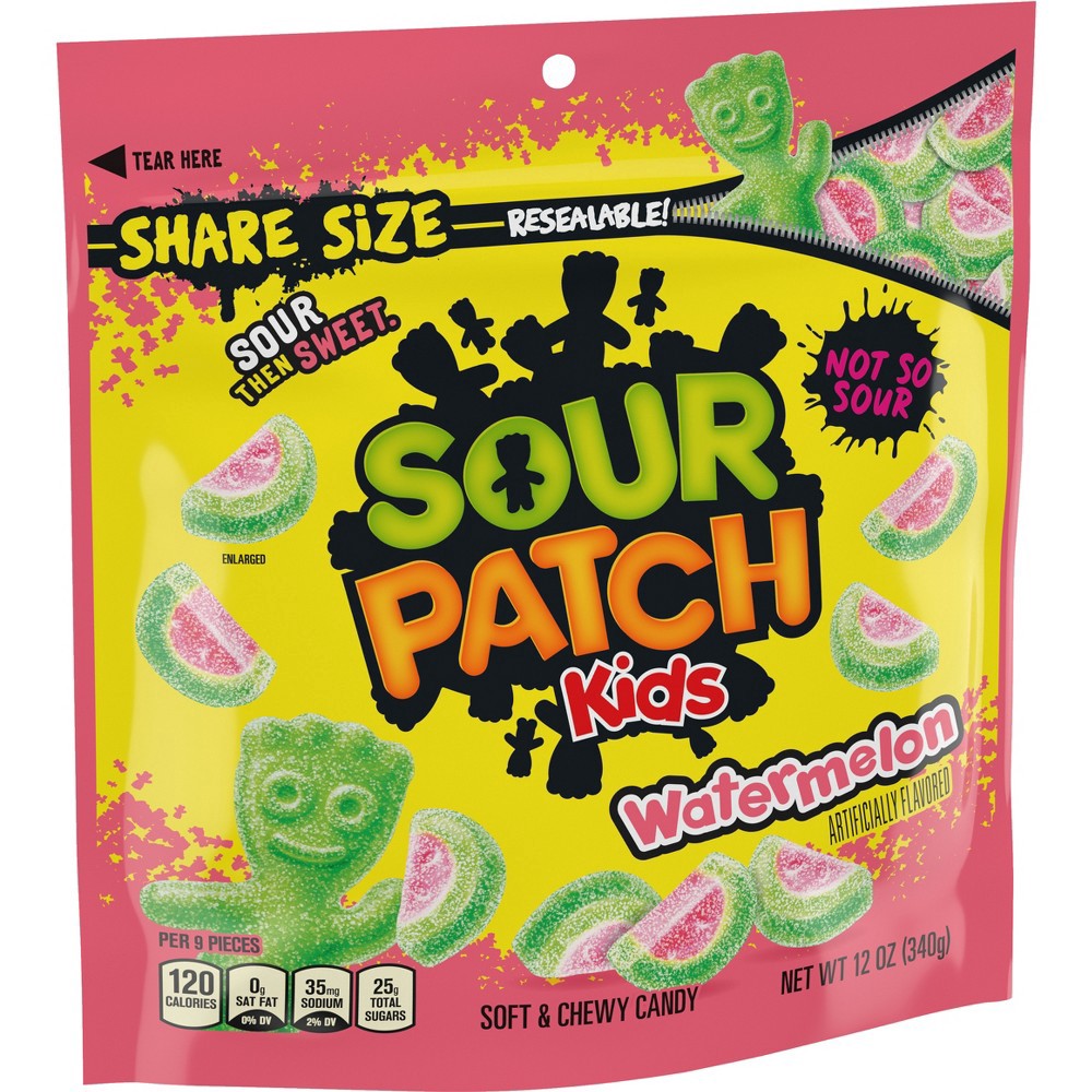 slide 7 of 13, Sour Patch Kids Watermelon Soft & Chewy Candy - 12oz, 12 oz