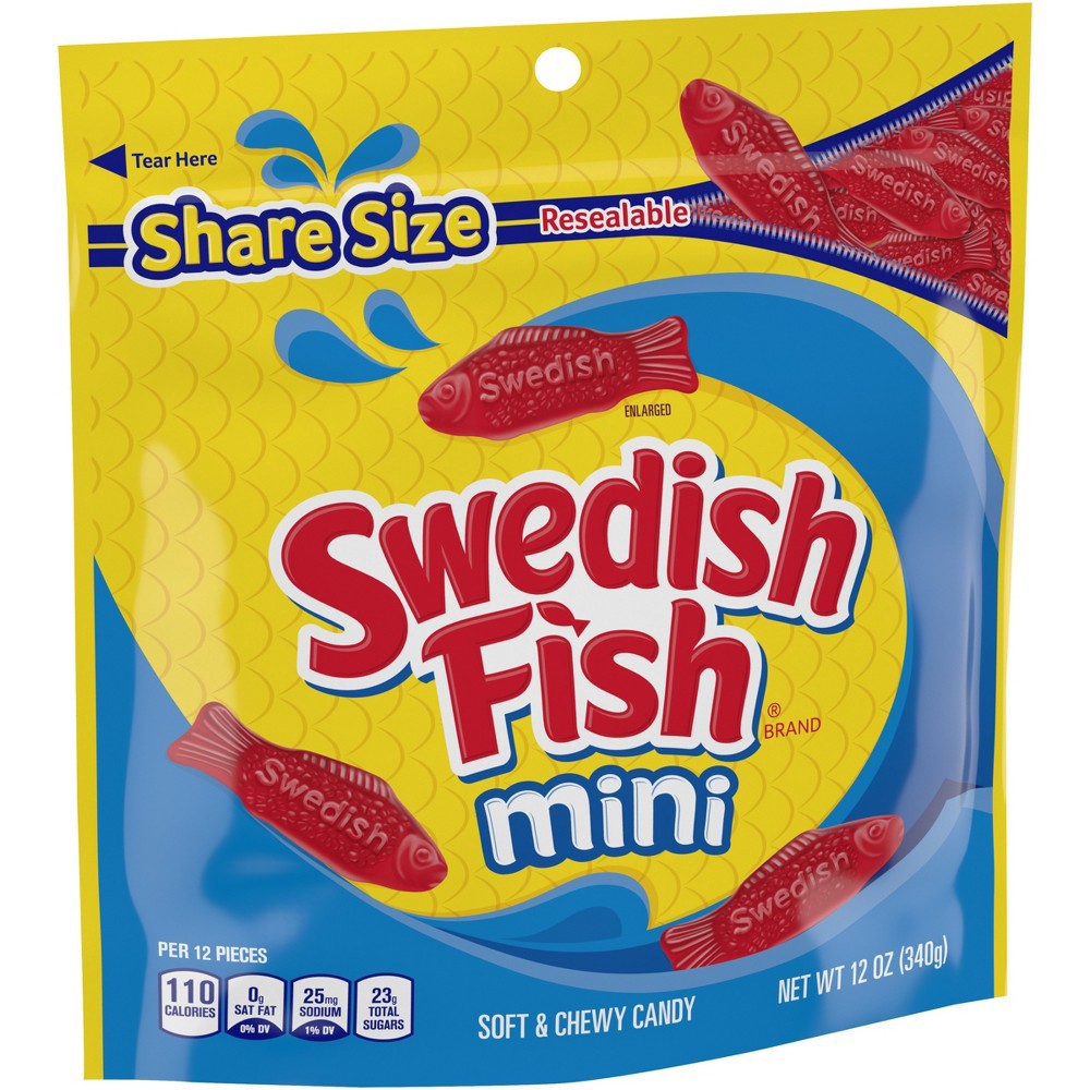 slide 4 of 15, Swedish Fish Mini Soft & Chewy Candy - 12oz, 12 oz
