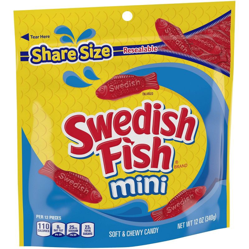 slide 9 of 15, Swedish Fish Mini Soft & Chewy Candy - 12oz, 12 oz