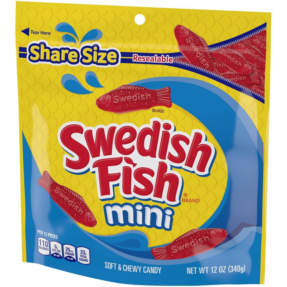 slide 10 of 15, Swedish Fish Mini Soft & Chewy Candy - 12oz, 12 oz
