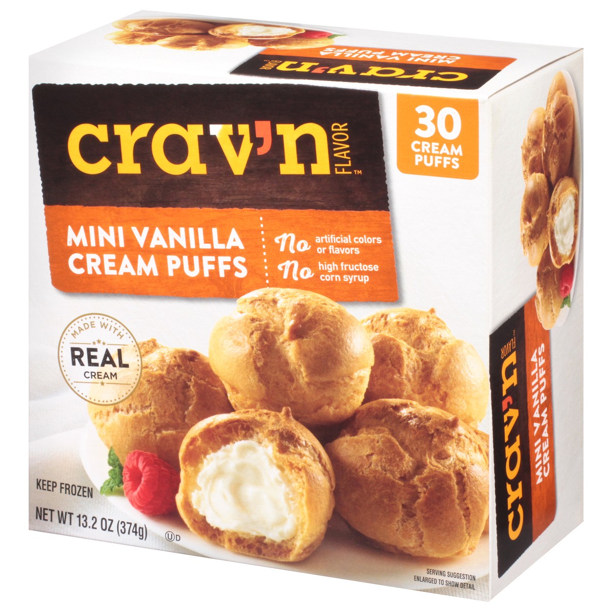 slide 4 of 19, Crav'n Flavor Mini Vanilla Cream Puffs 30 ea, 30 ct