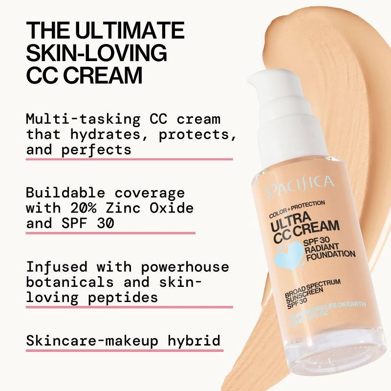 slide 2 of 9, Pacifica Ultra CC Cream Radiant Foundation with SPF 17 - Neutral/Fair - 1 fl oz, 1 fl oz