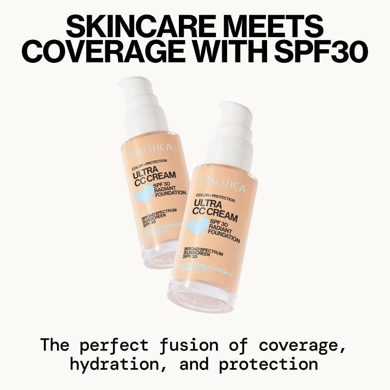 slide 8 of 9, Pacifica Ultra CC Cream Radiant Foundation with SPF 17 - Neutral/Fair - 1 fl oz, 1 fl oz